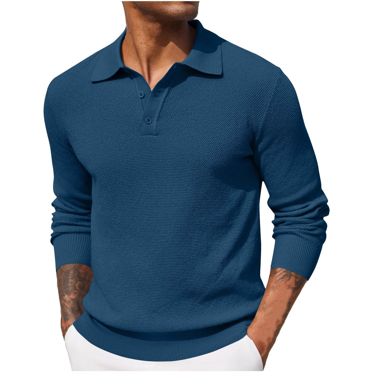 Harrison - Camisa de manga larga acogedora y casual