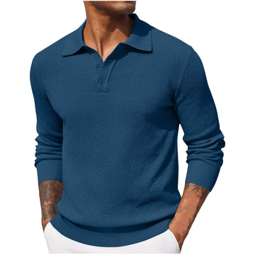 Harrison - Camisa de manga larga acogedora y casual