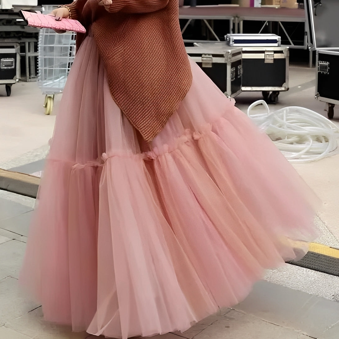 Madeline - Elegante falda con volantes para mujeres