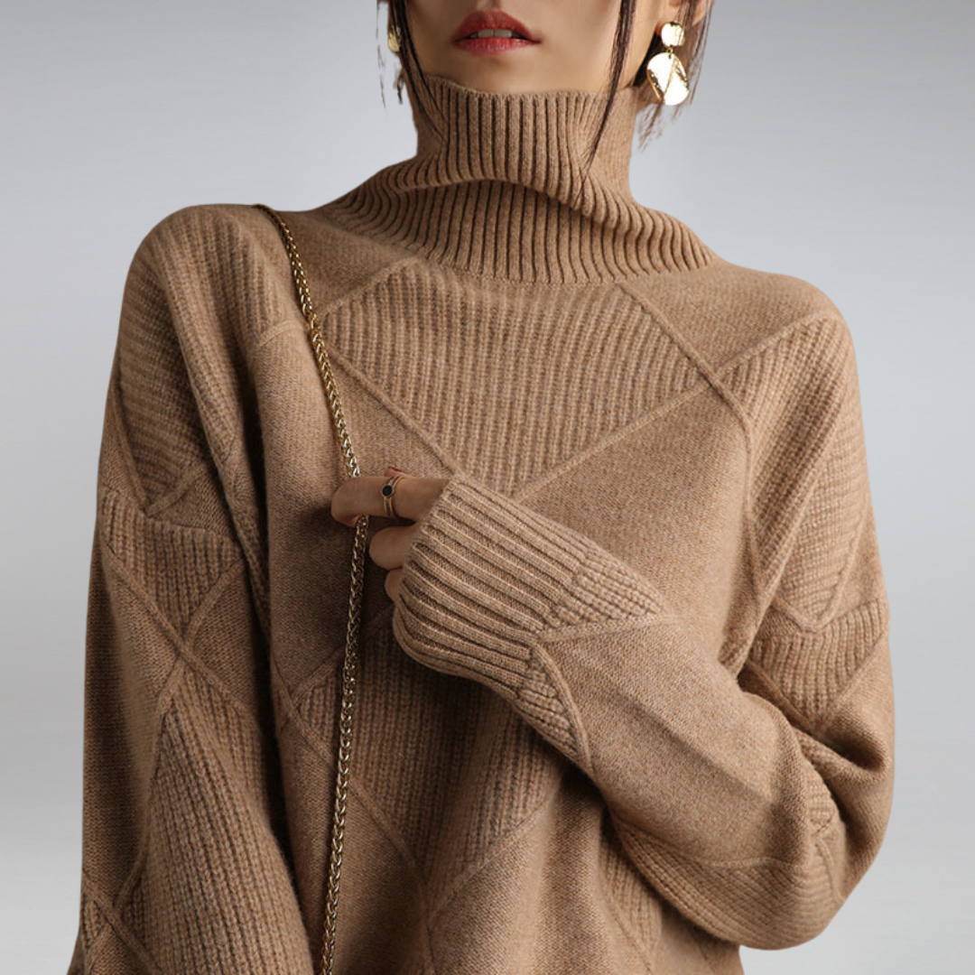 Camille - Suéter de cuello alto elegante