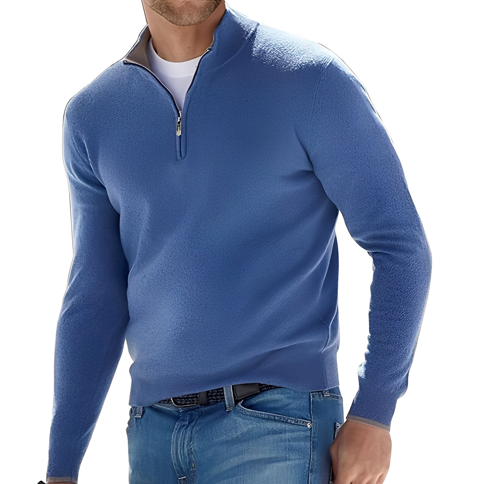 Ralph - Suéter cómodo para hombres con cremallera