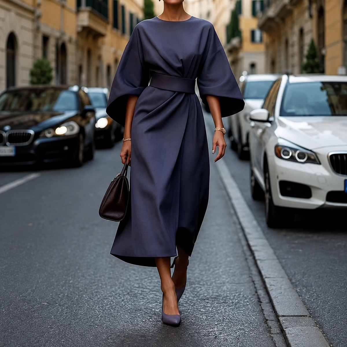 Clare - Maxi Vestido con Cordón en la Cintura