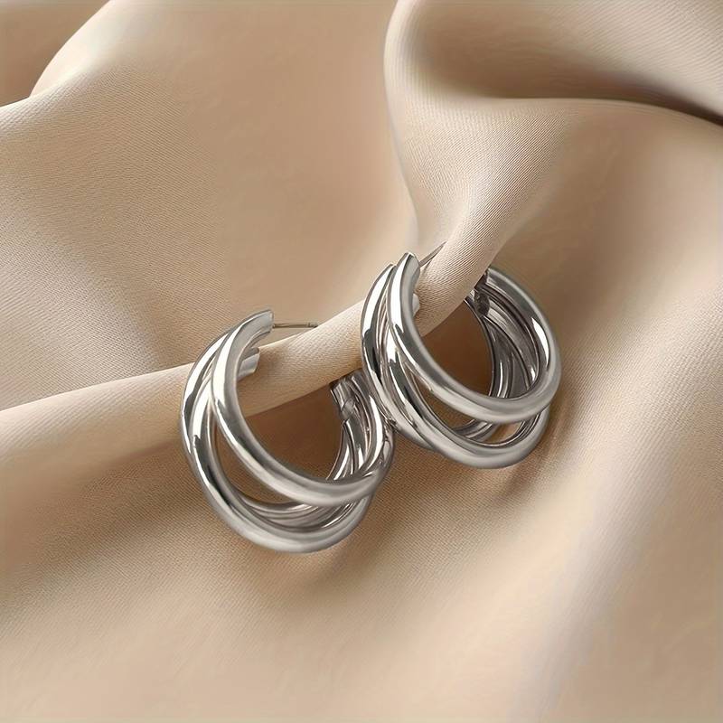Aro de tres ruedas - 3 aros dorados