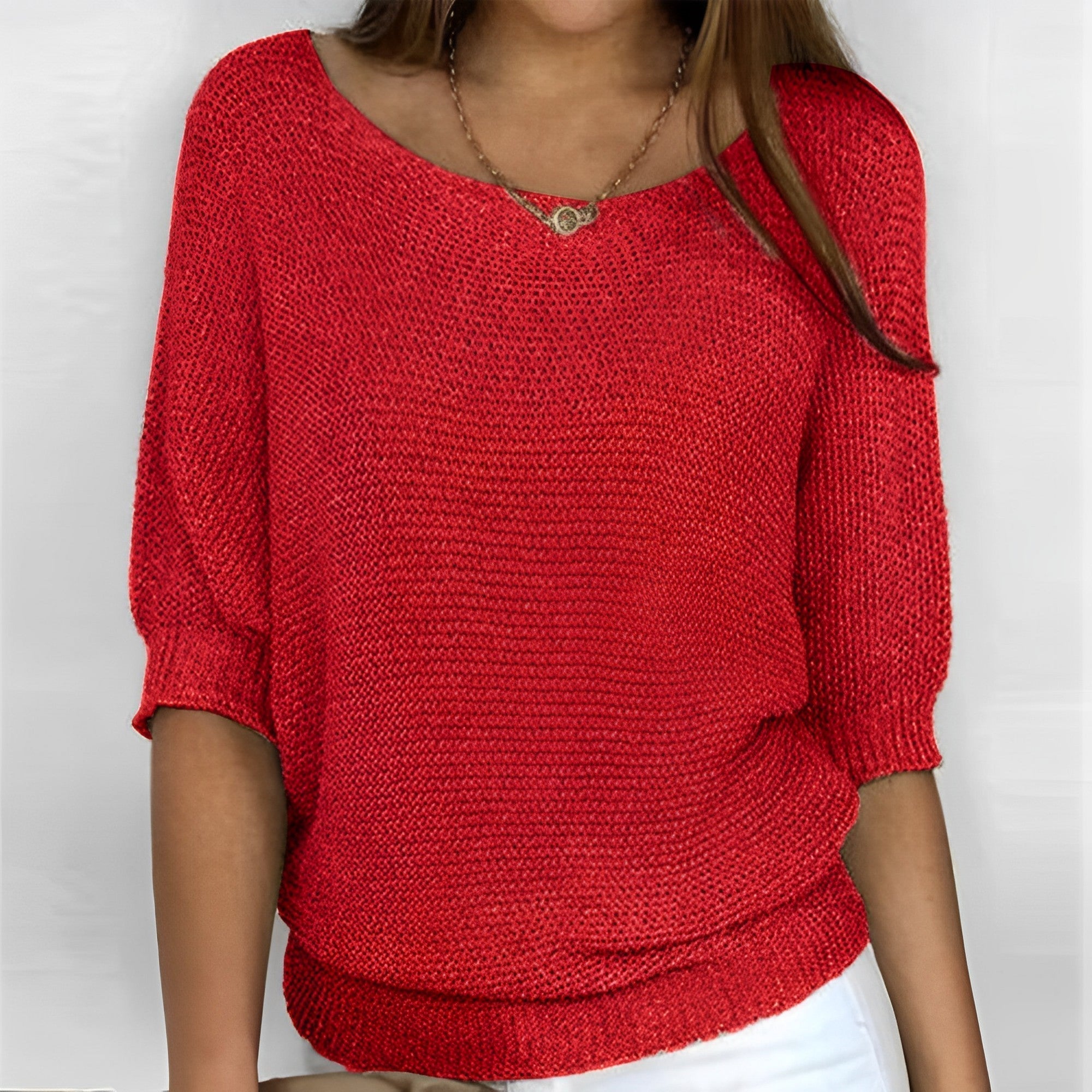 Leonie - Suéter con cuello redondo elegante