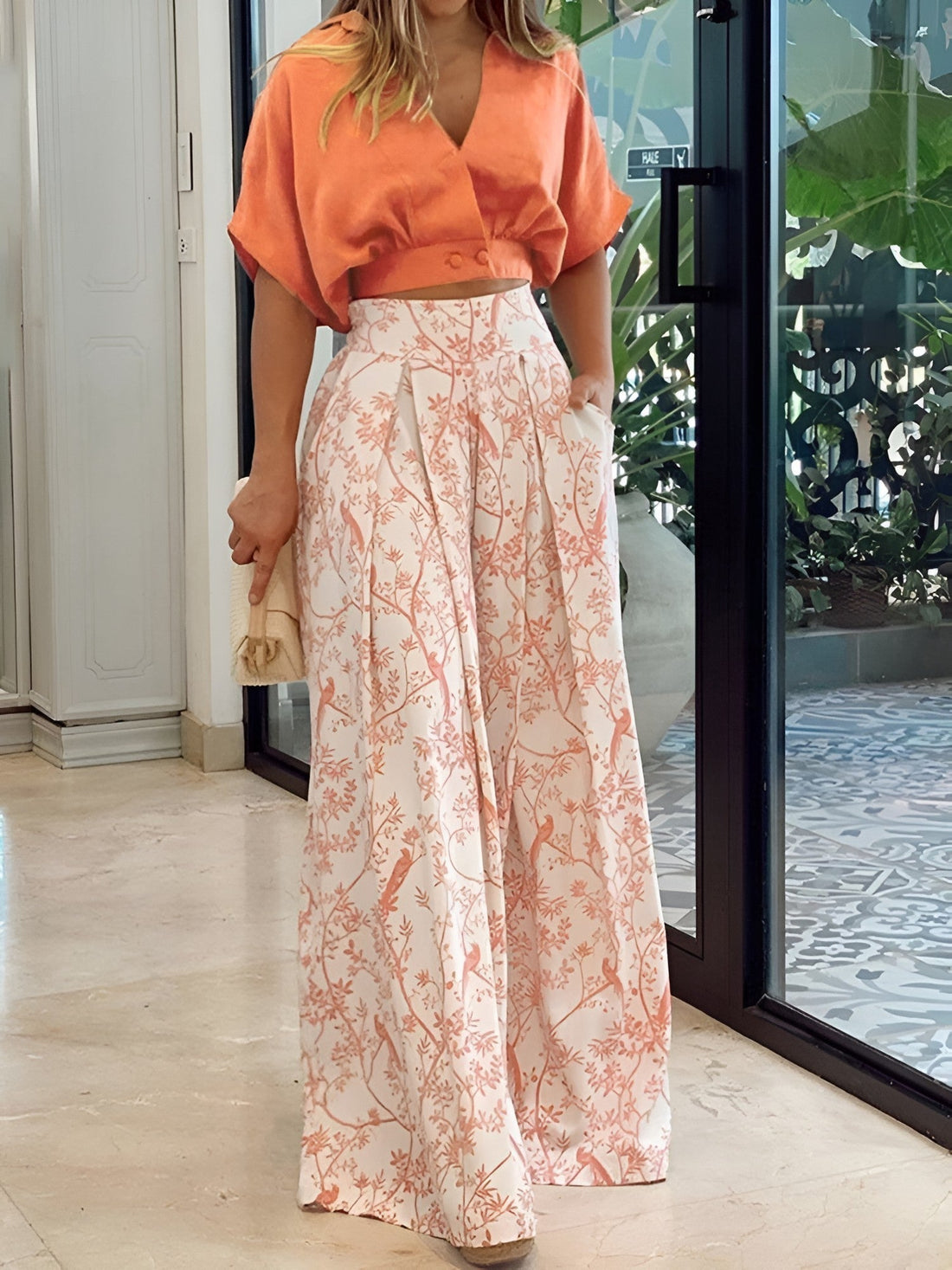 Scarlett - Conjunto de traje de verano de dos piezas para dama