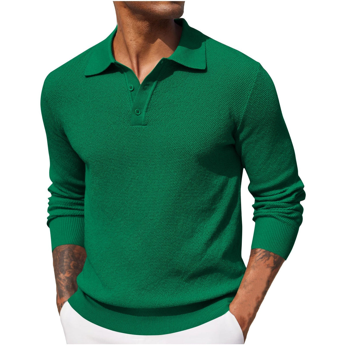 Harrison - Camisa de manga larga acogedora y casual