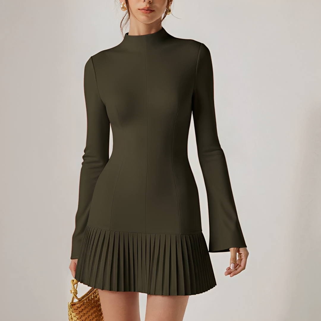 Elva - Vestido Mini Elegante con Pliegues