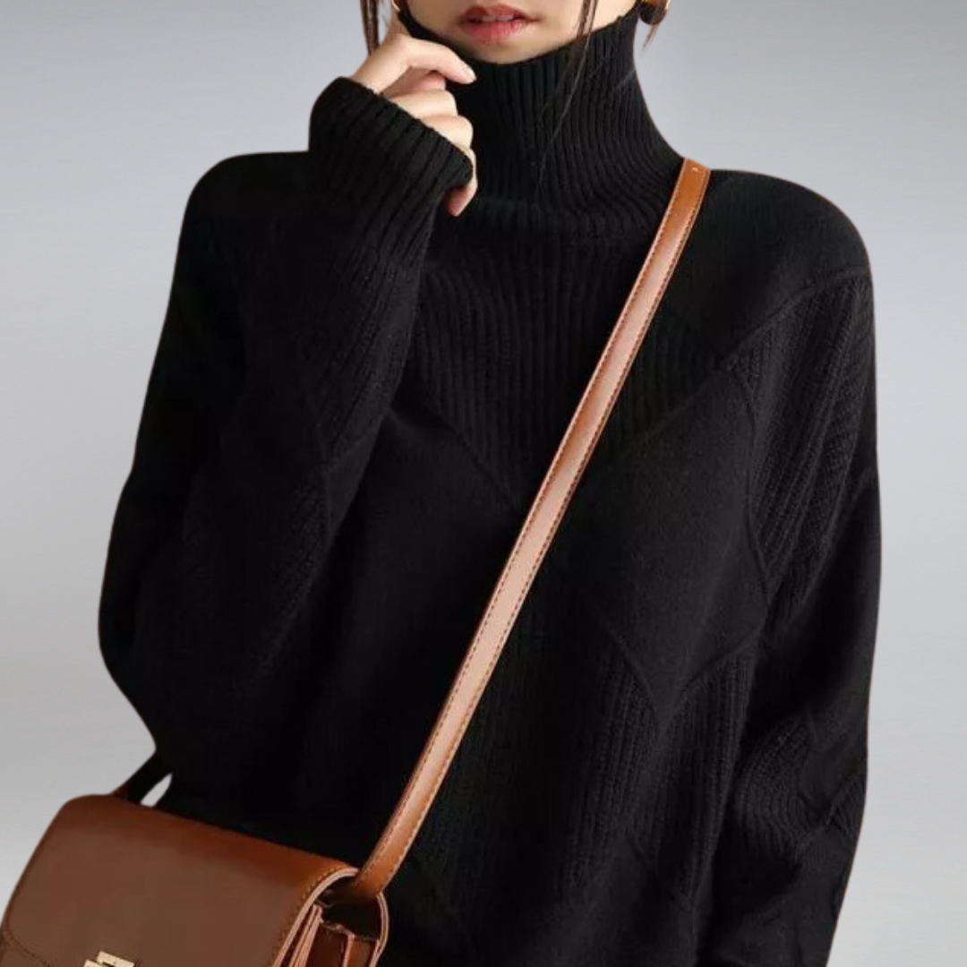 Camille - Suéter de cuello alto para mujeres