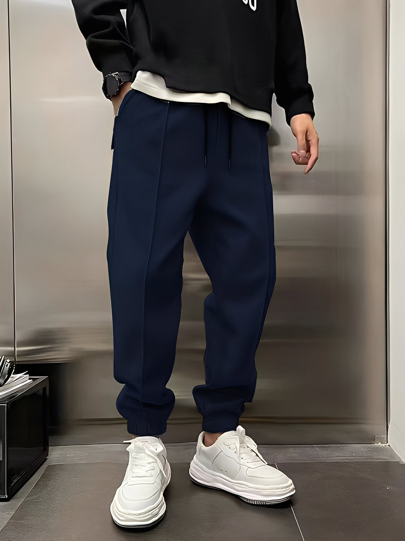 Philip - Pantalón Casual de Corte Amplio para Hombre