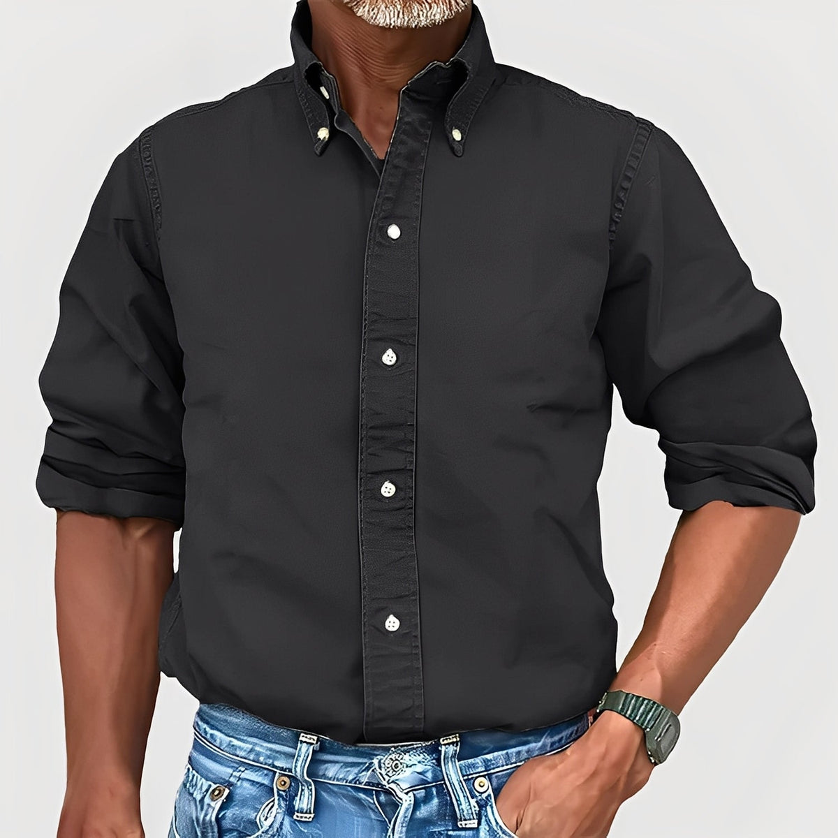 Micheal - Camiseta de manga larga cómoda