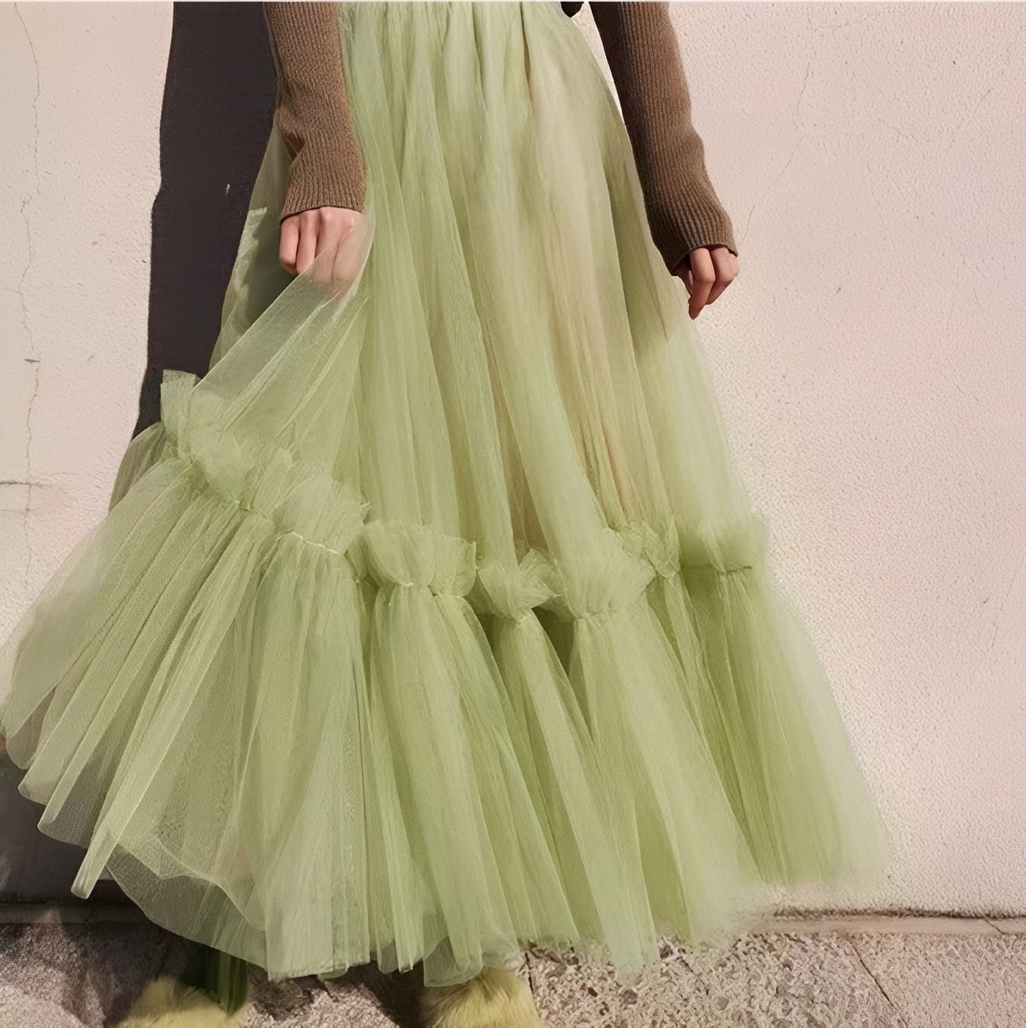 Madeline - Elegante falda con volantes para mujeres