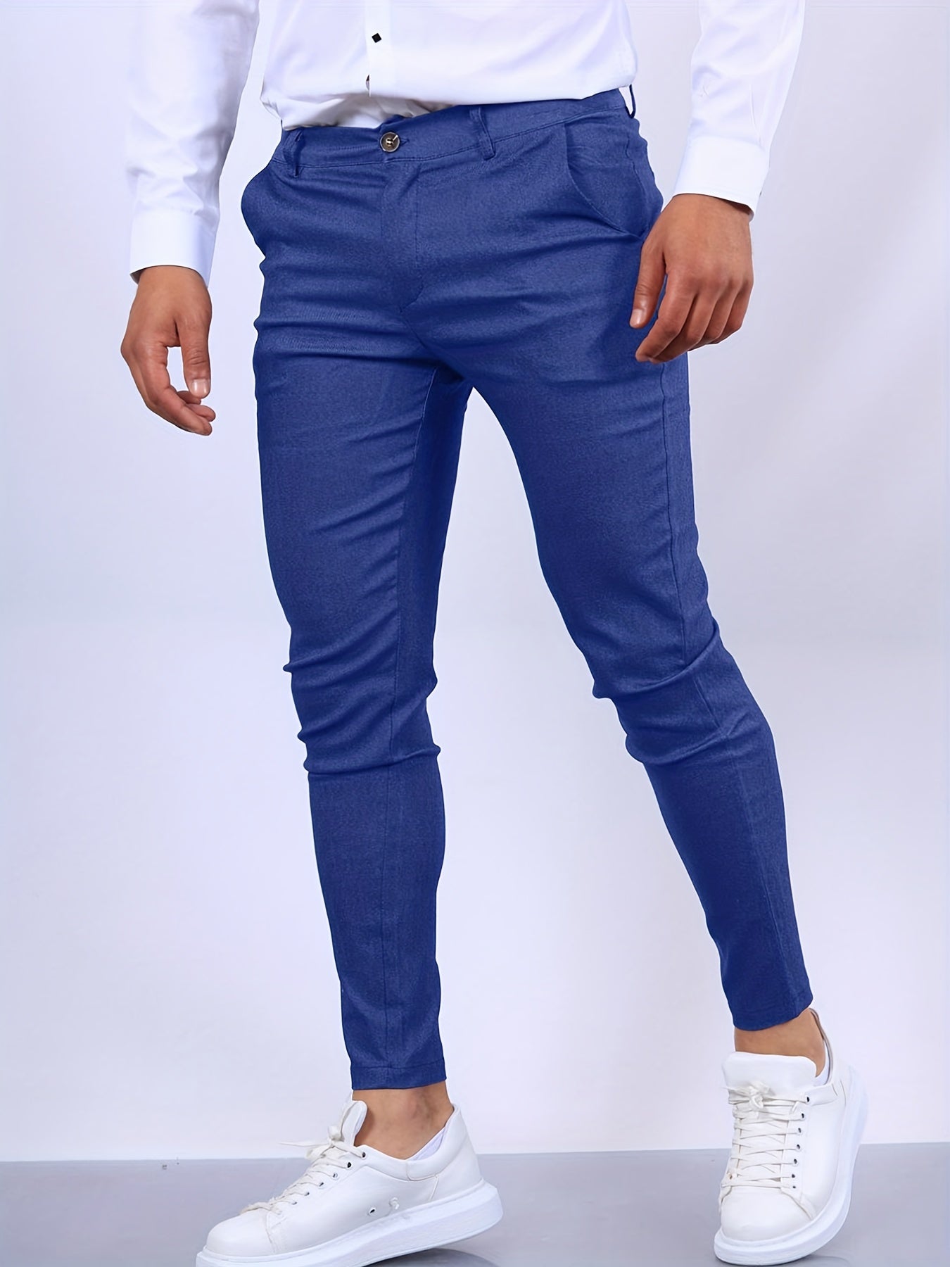 Arjun - Elegante Slim-Pantalones de Negocios Hombre