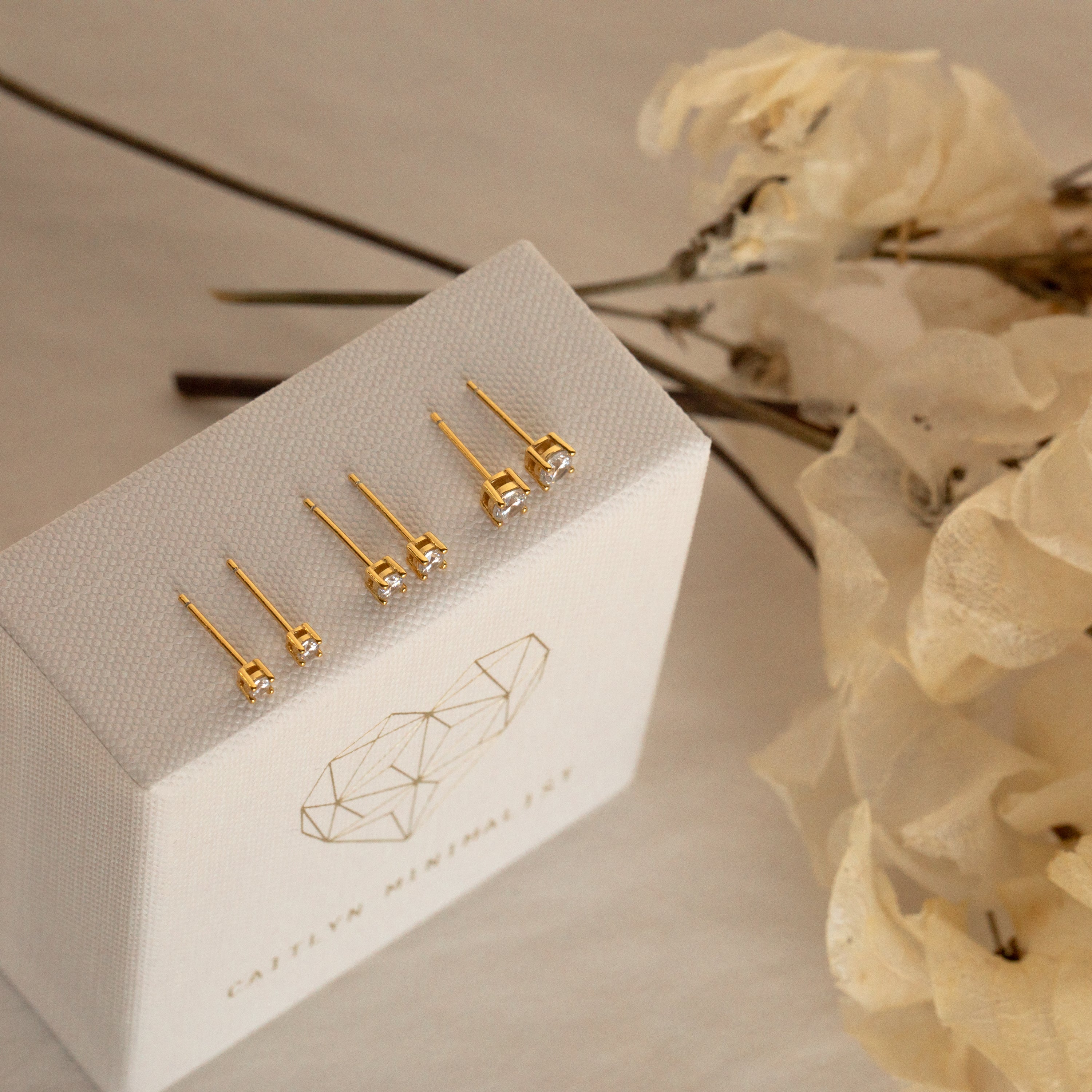 Booker – Conjunto de pendientes de diamante