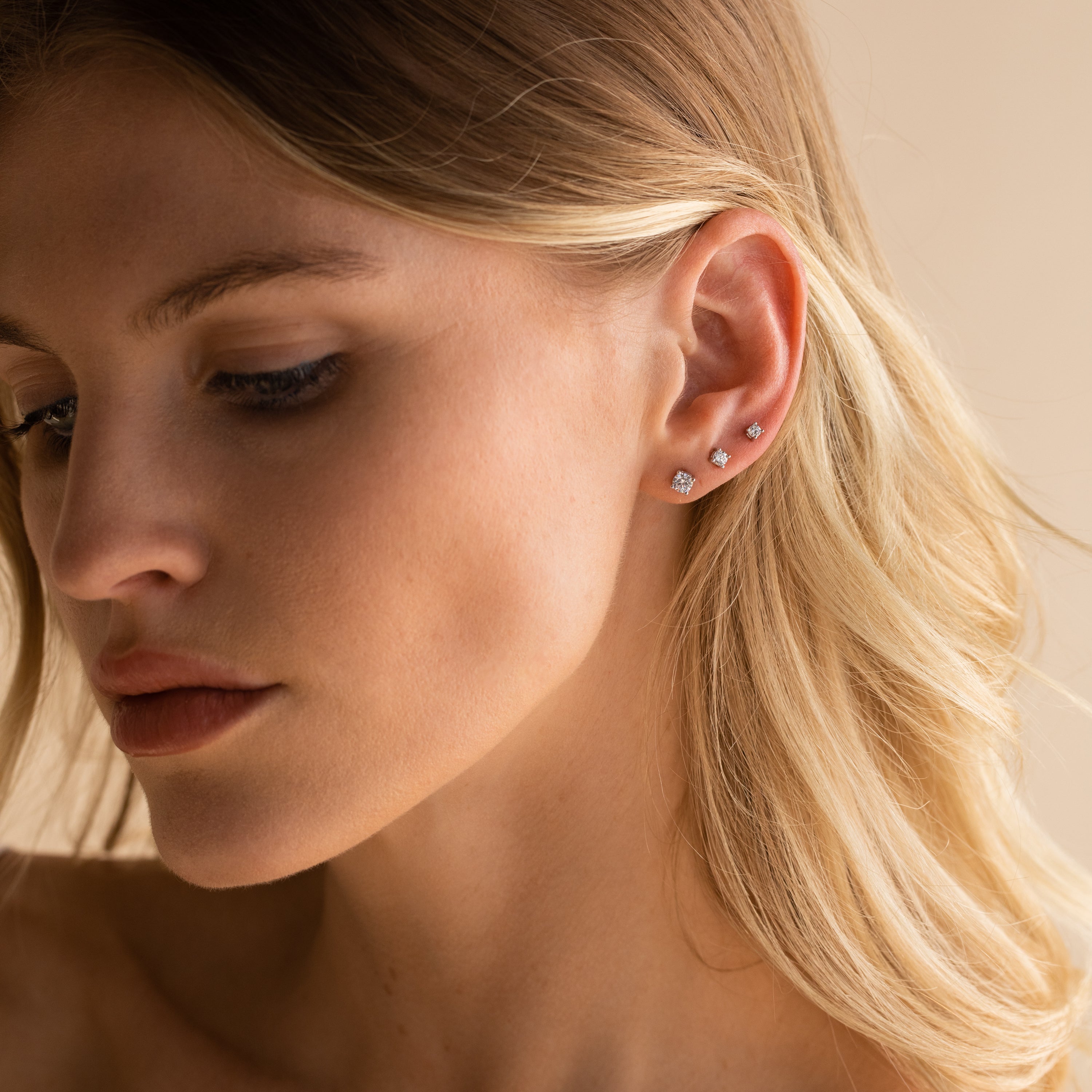 Booker – Conjunto de pendientes de diamante