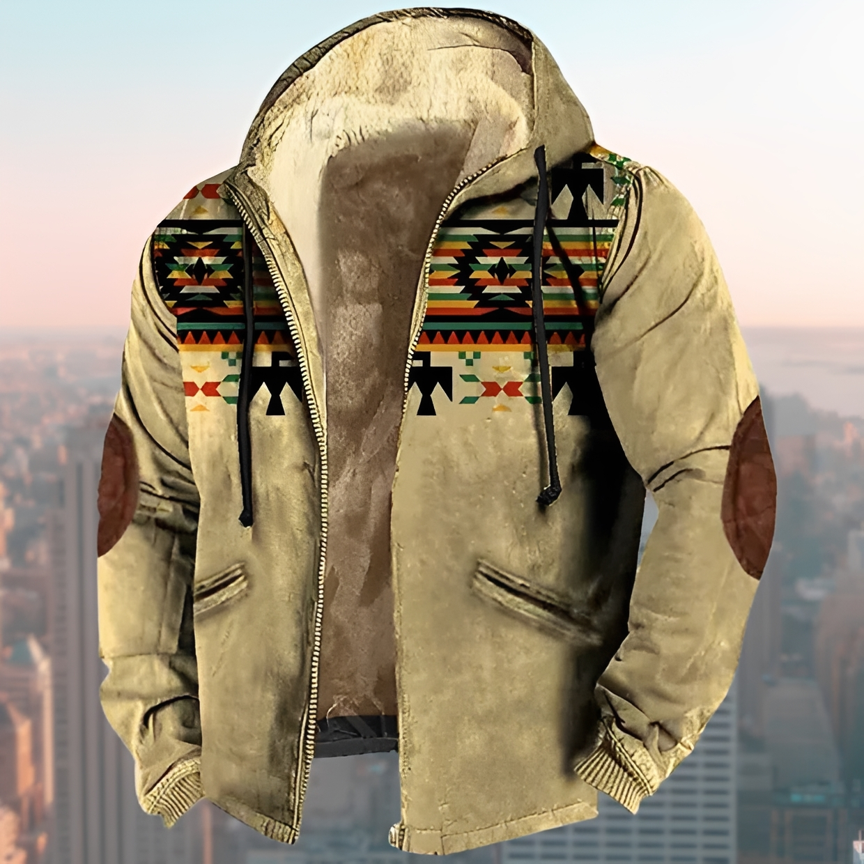 Laszlo - Chaqueta con capucha estilo vintage