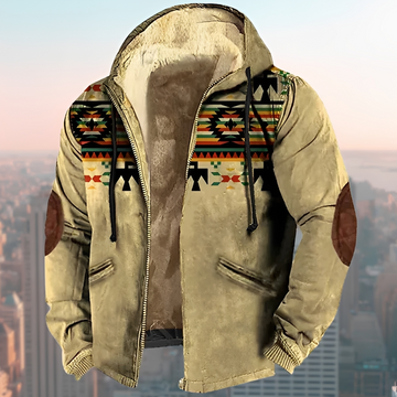 Laszlo - Chaqueta con capucha estilo vintage