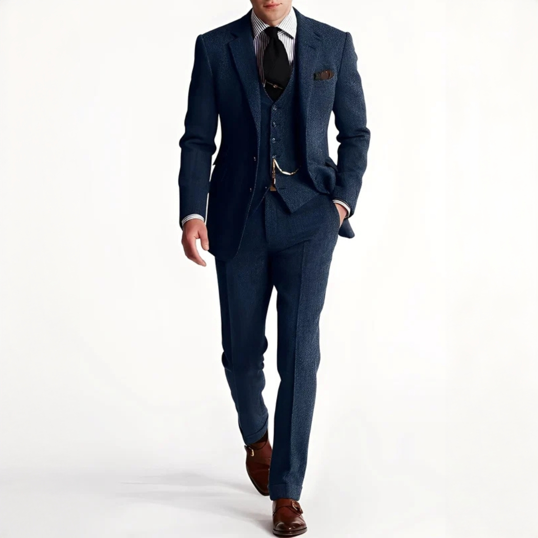 Desmond - Conjunto de traje elegante de tres piezas