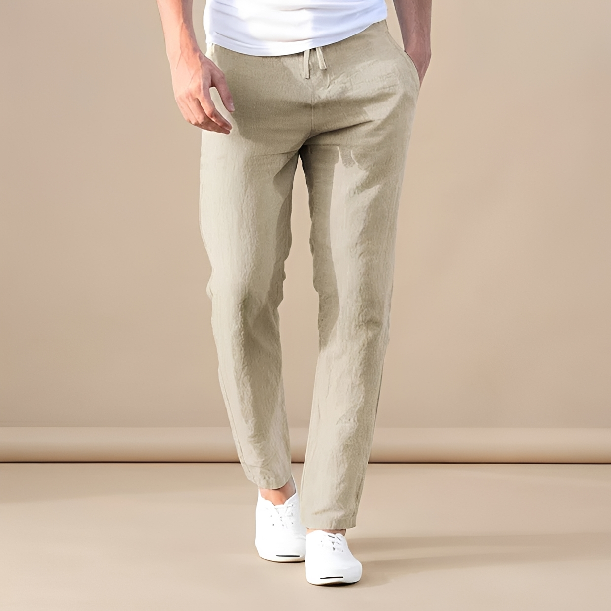 Immanuel - Pantalones cómodos con cordón