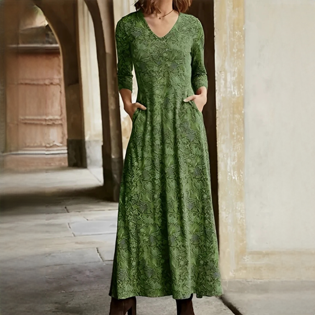 Sophie - Vestido vintage con mangas largas