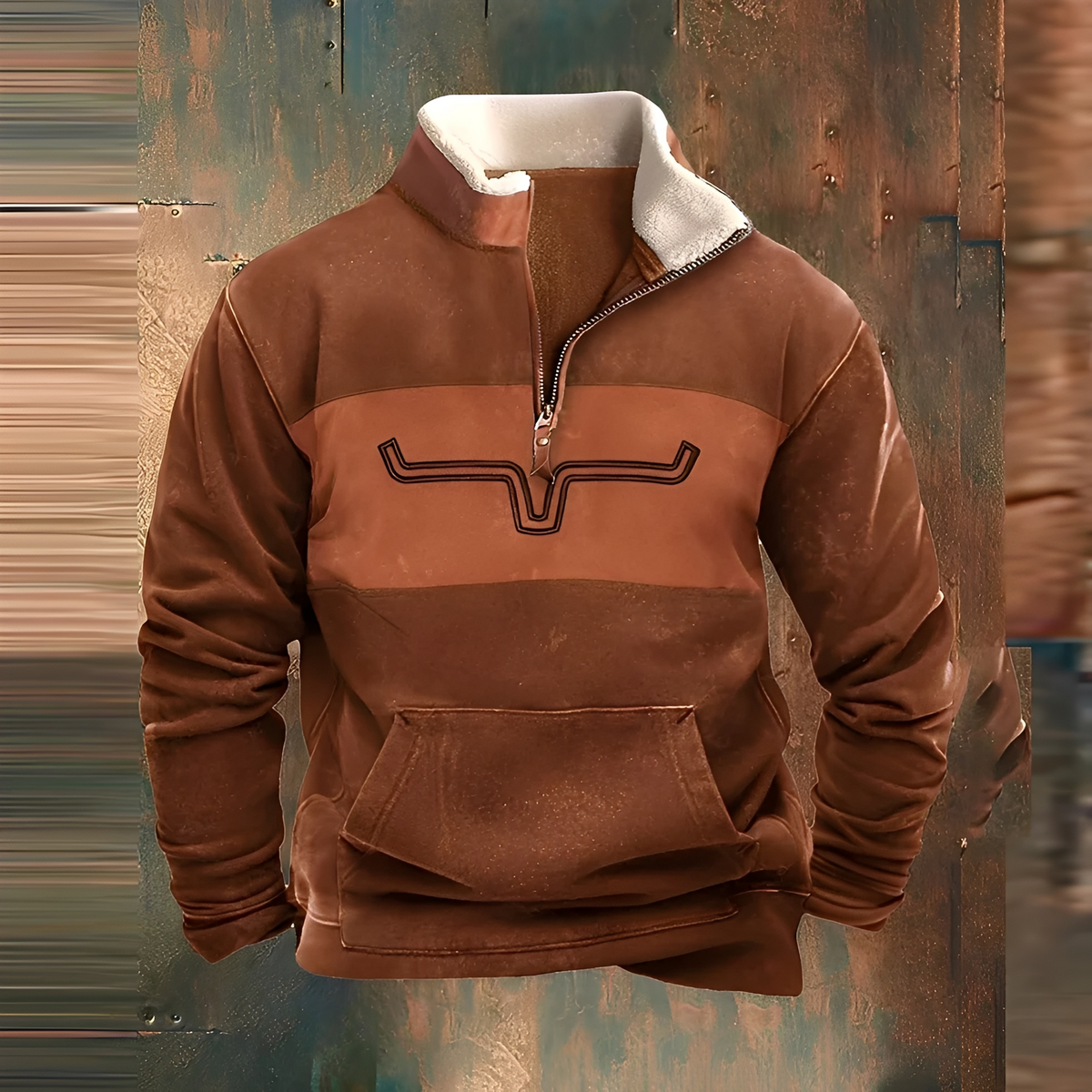 Kenton - Chaqueta vintage de estilo acogedor
