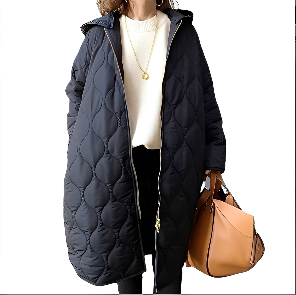 Krystine - Chaqueta acogedora con capucha
