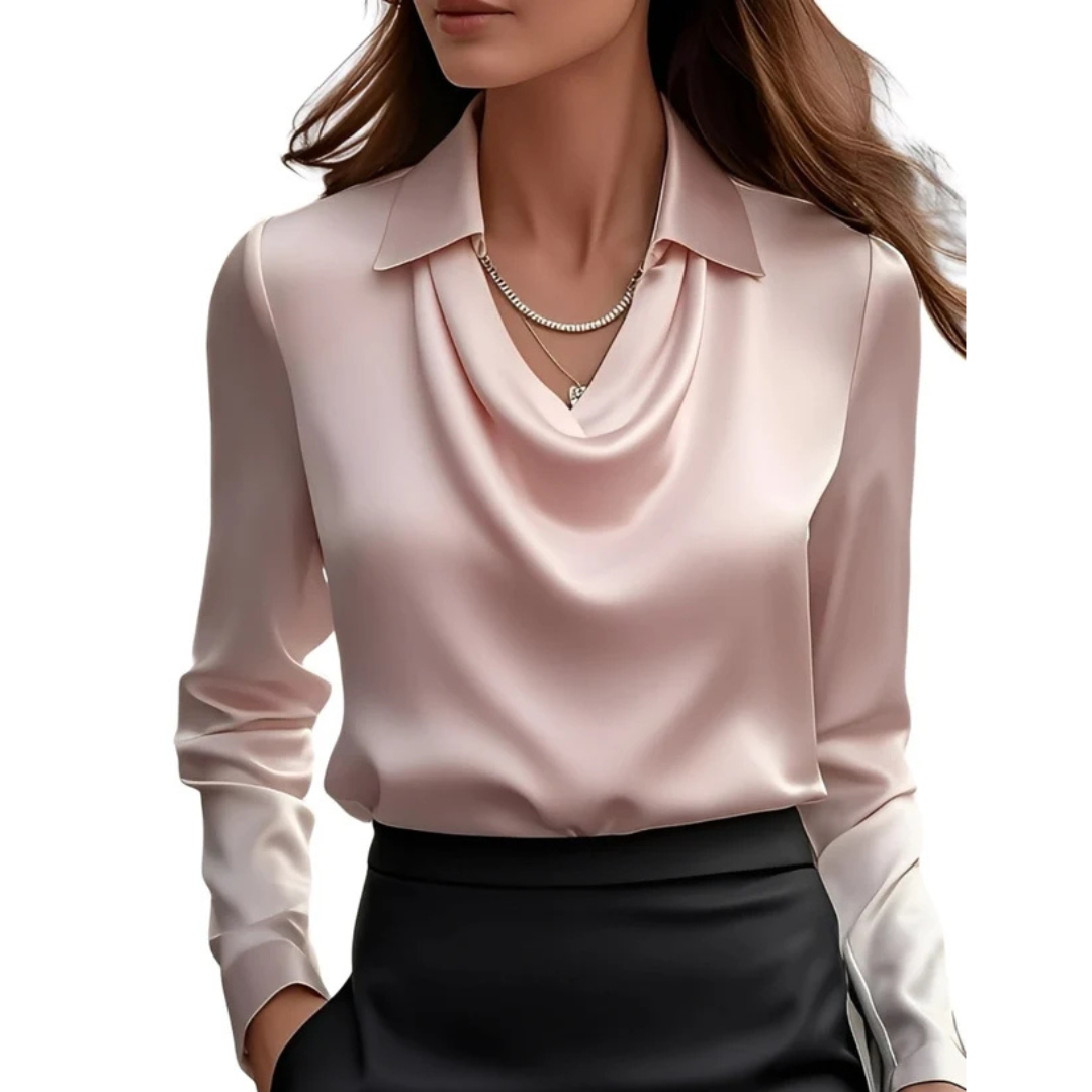 Dionne - Blusa de manga larga confortable