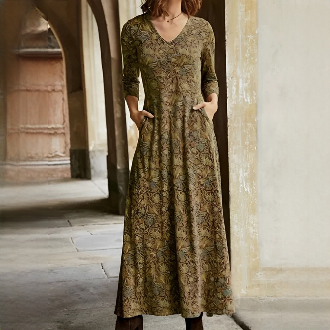 Sophie - Vestido vintage con mangas largas