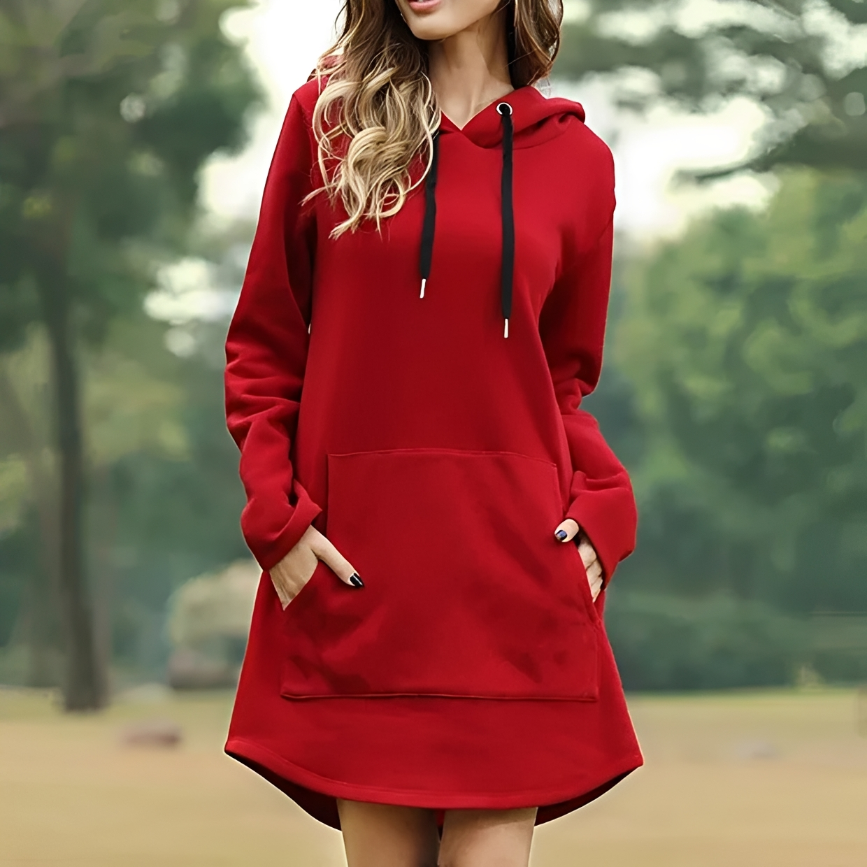 Juris - Mini vestido elegante con capucha
