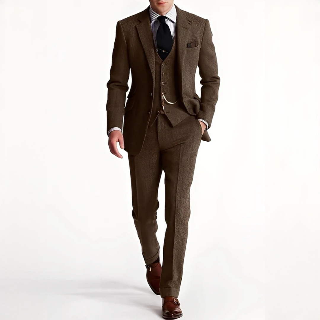 Desmond - Conjunto de traje elegante de tres piezas