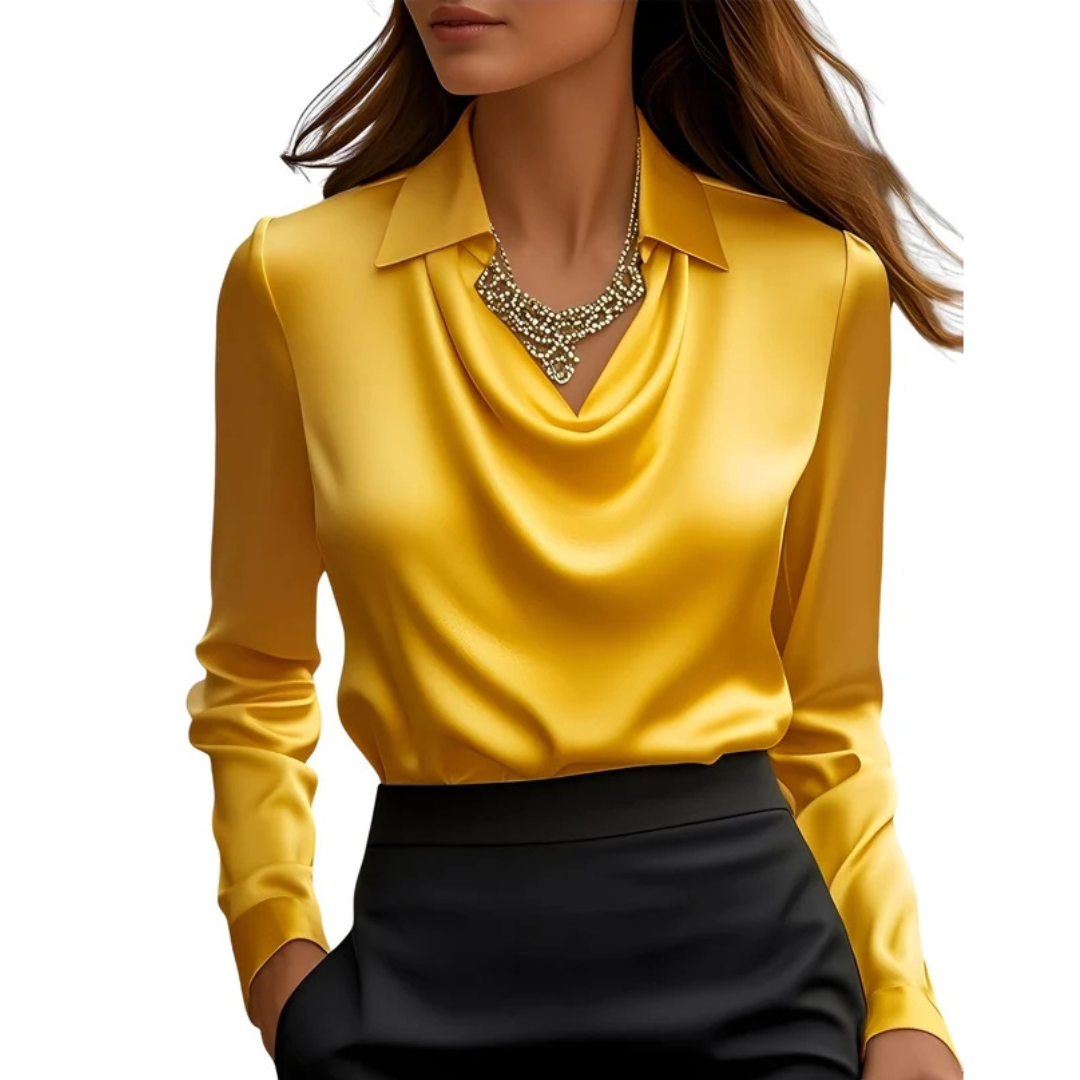 Dionne - Blusa de manga larga confortable
