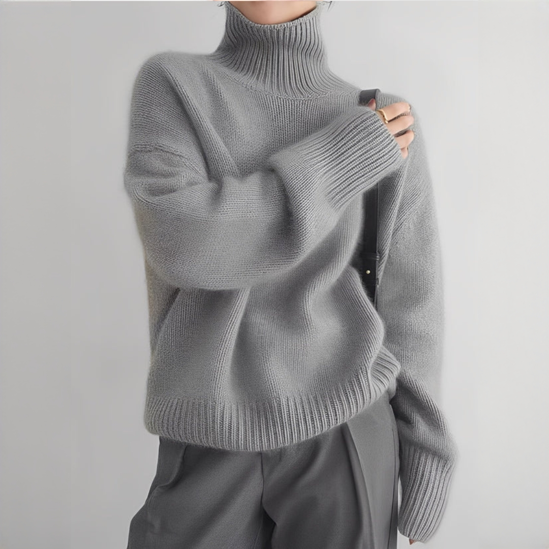 Adrienne - Suéter de cuello alto elegante y cálido