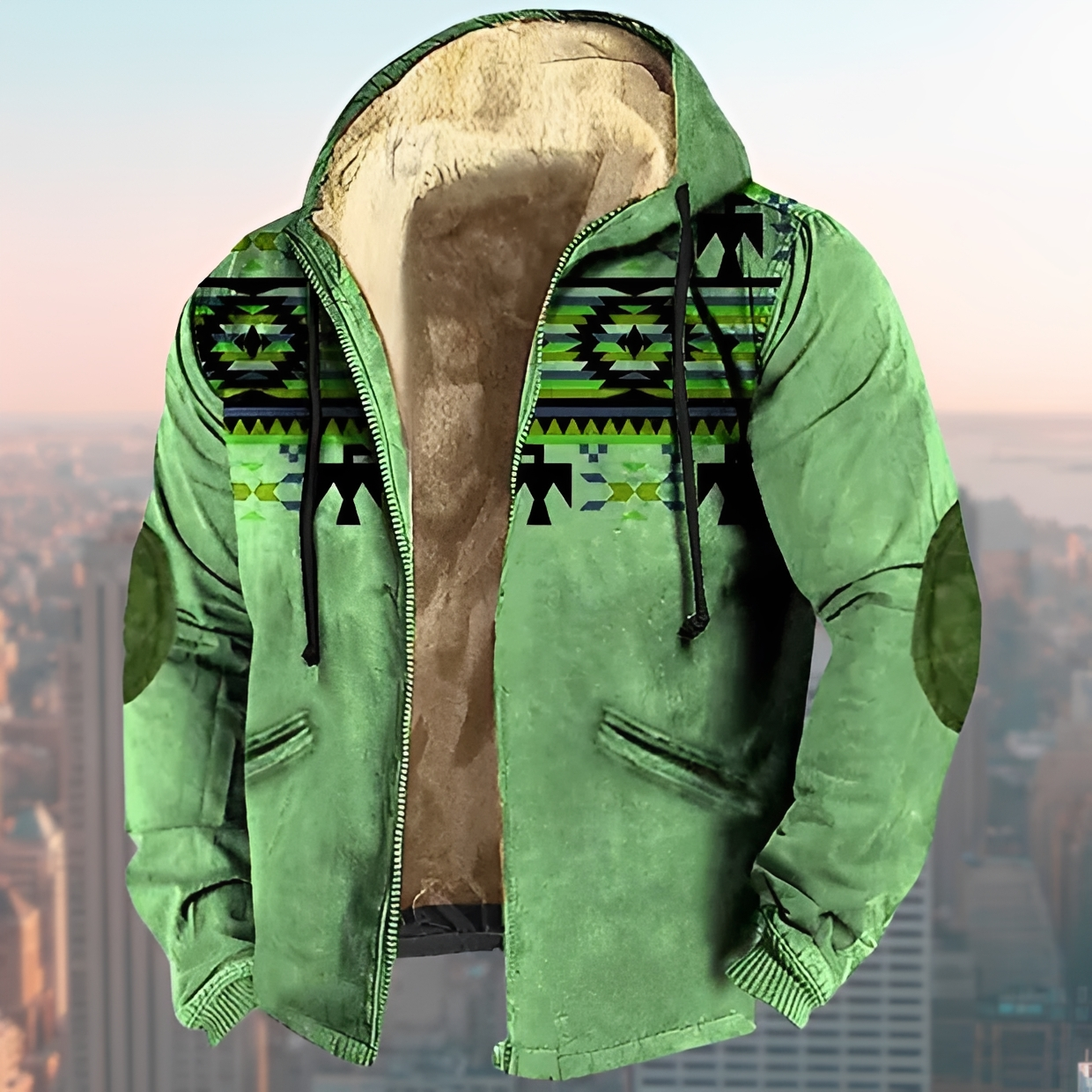 Laszlo - Chaqueta con capucha estilo vintage