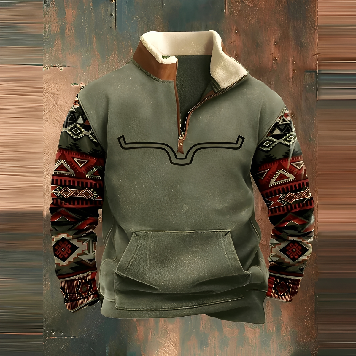 Kenton - Chaqueta vintage de estilo acogedor