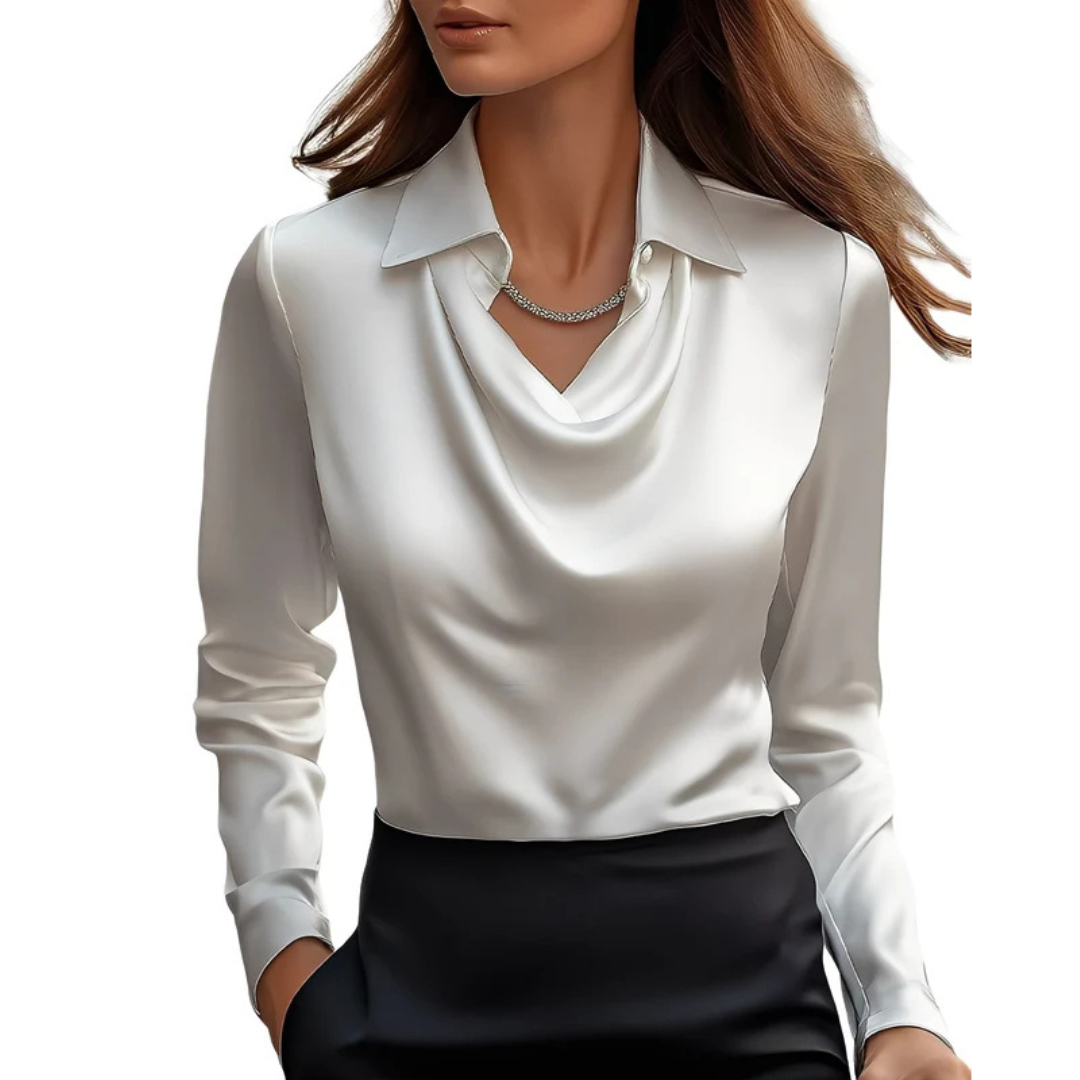 Dionne - Blusa de manga larga confortable