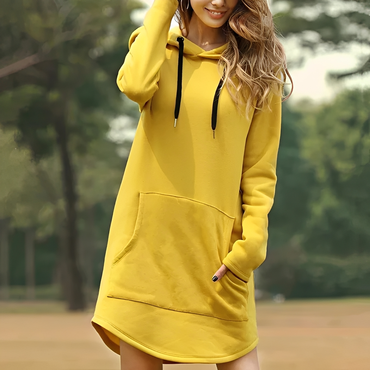 Juris - Mini vestido elegante con capucha