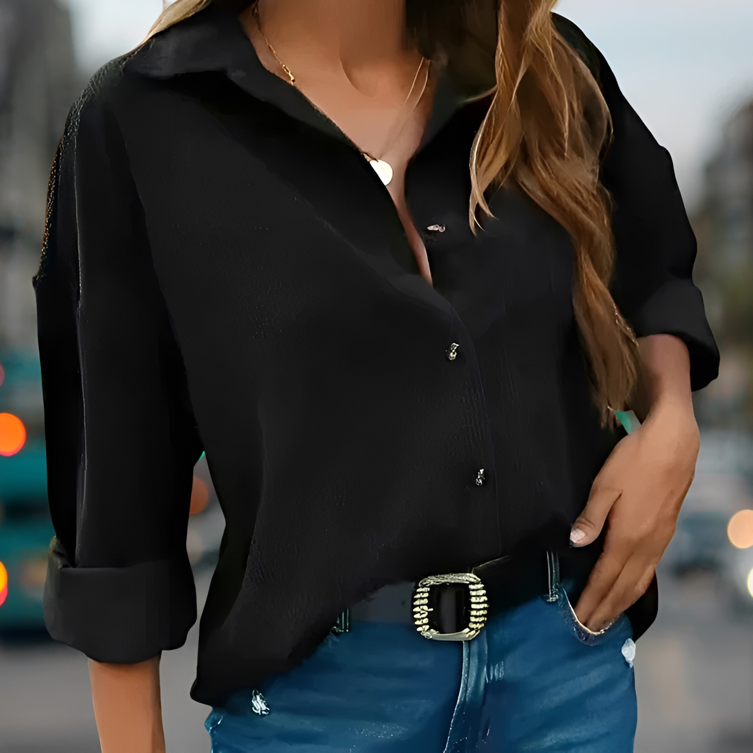 Wendela - Blusa elegante con ajuste holgado