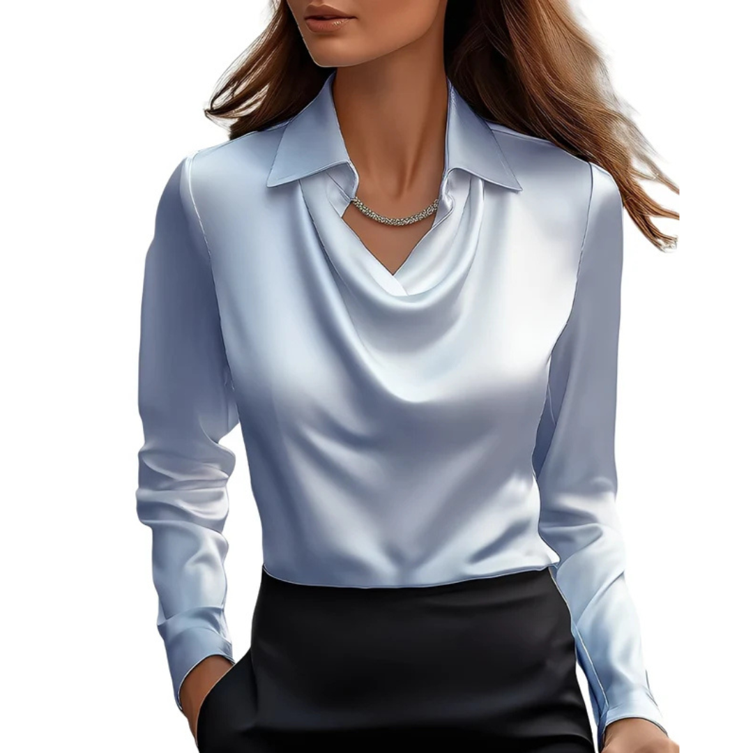 Dionne - Blusa de manga larga confortable