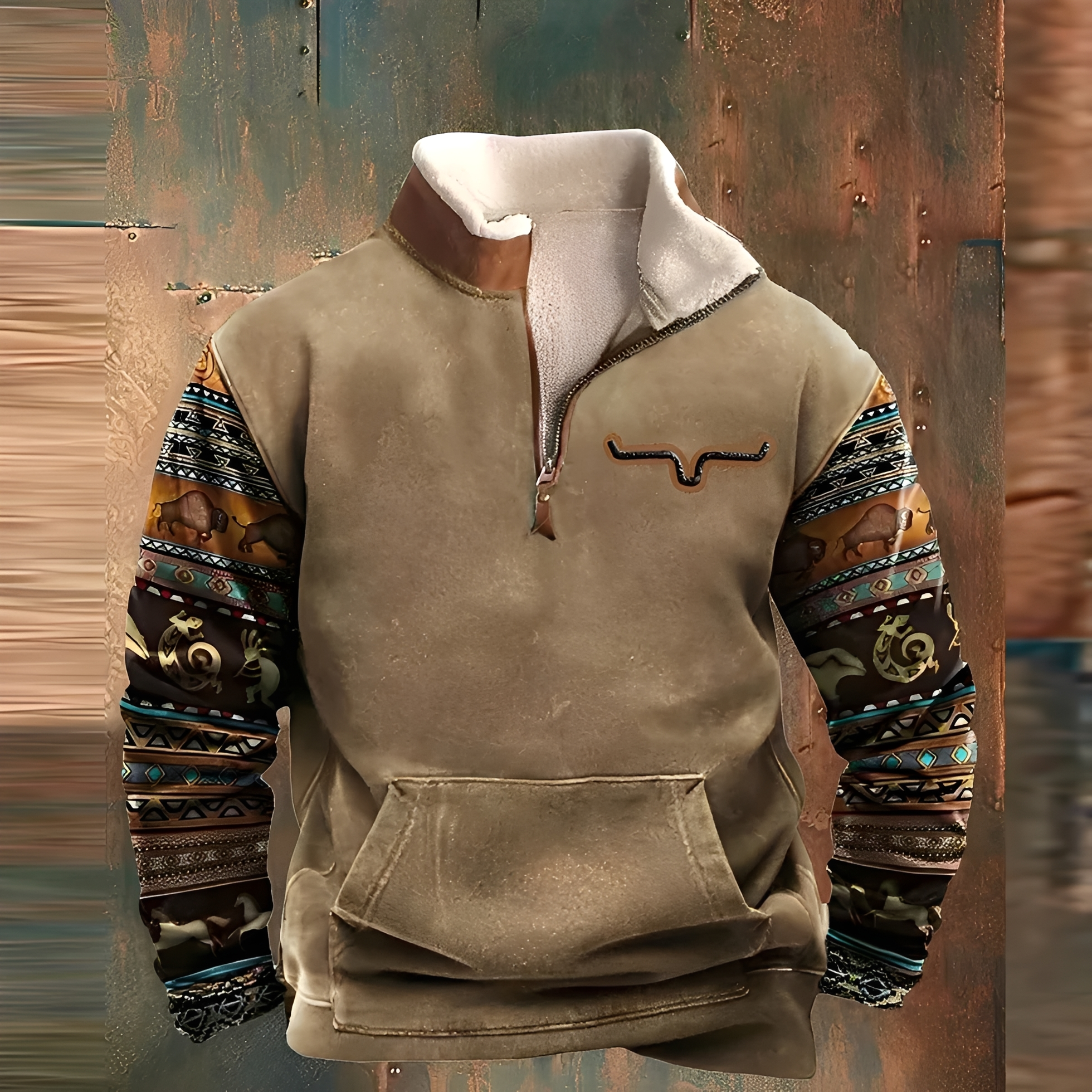 Kenton - Chaqueta vintage de estilo acogedor