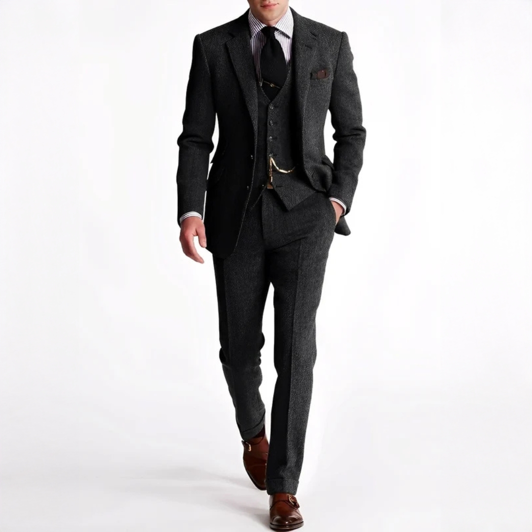 Desmond - Conjunto de traje elegante de tres piezas
