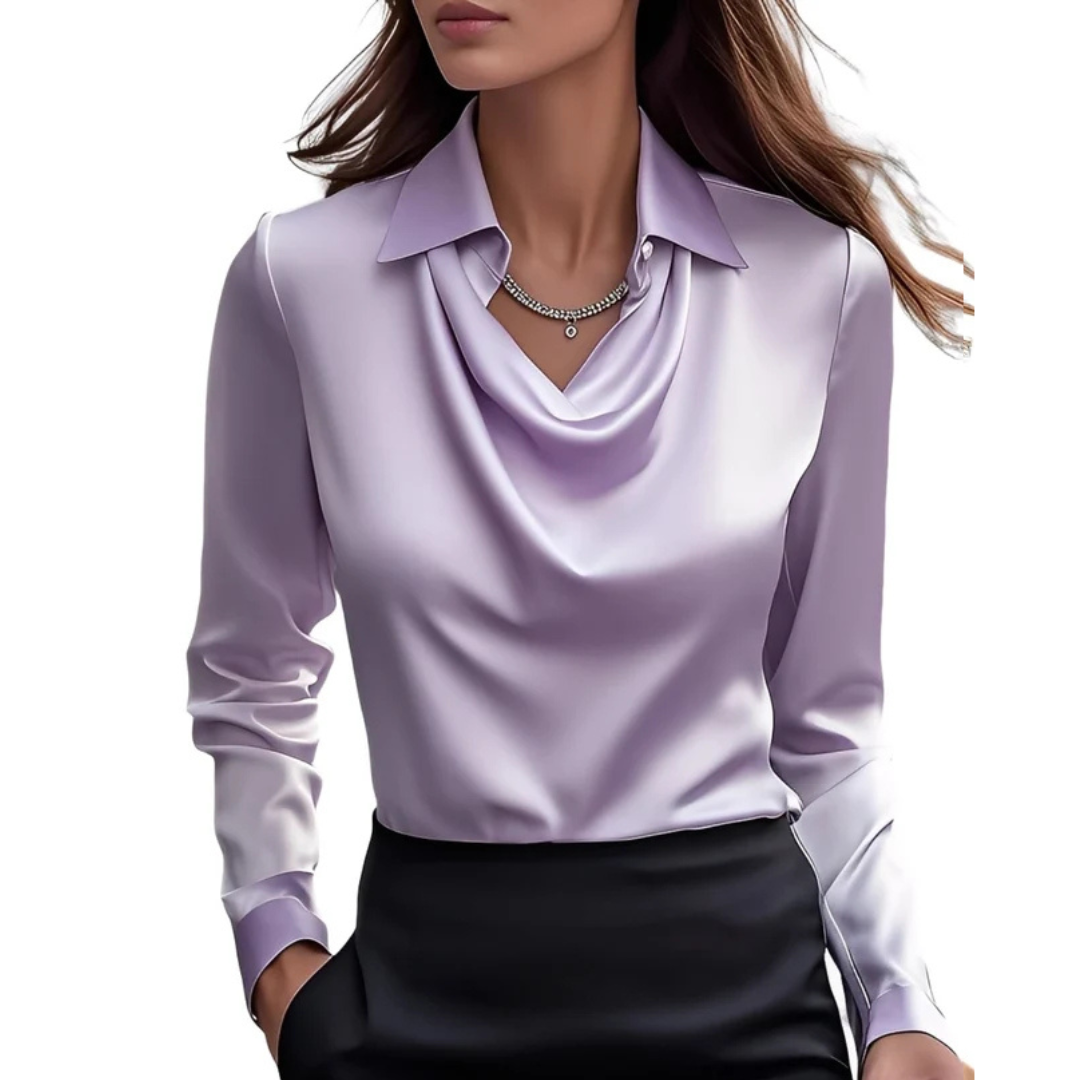 Dionne - Blusa de manga larga confortable