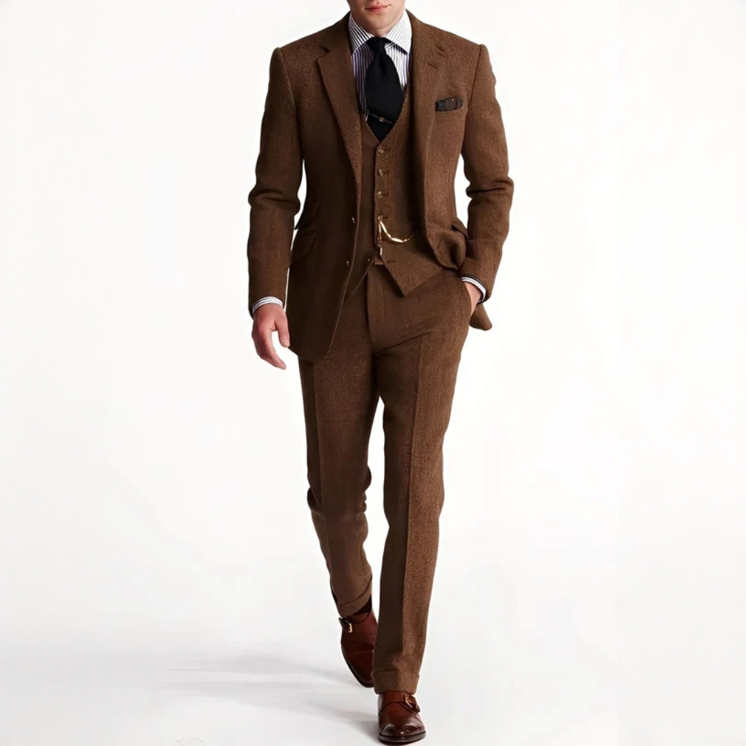 Desmond - Conjunto de traje elegante de tres piezas