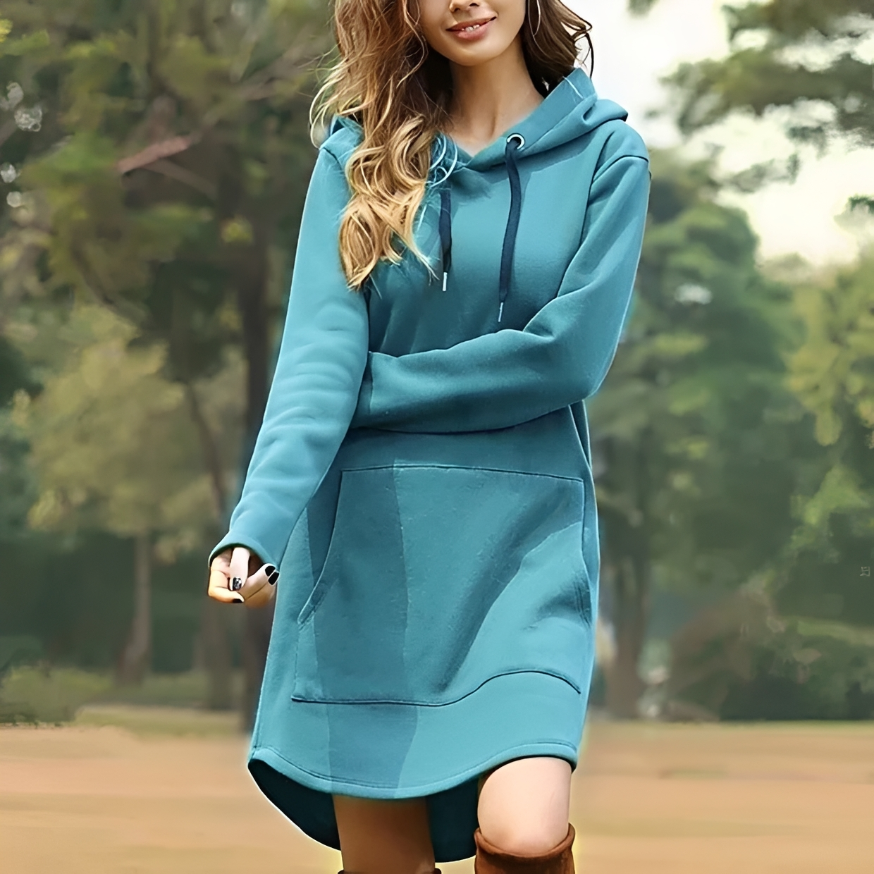 Juris - Mini vestido elegante con capucha
