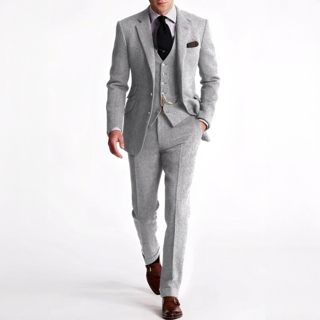 Desmond - Conjunto de traje elegante de tres piezas