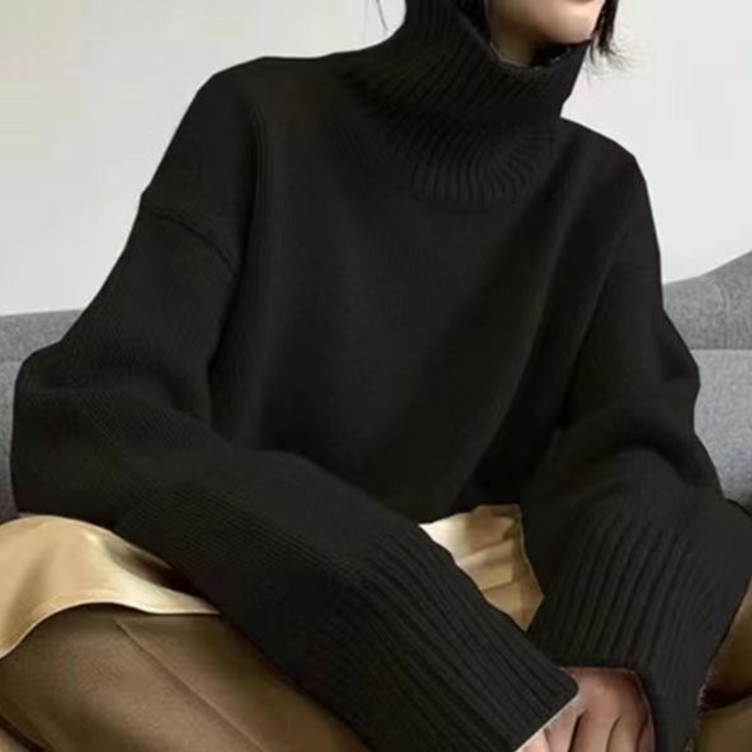 Adrienne - Suéter de cuello alto elegante y cálido
