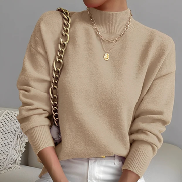 Roxana - Suéter acogedor con cuello alto