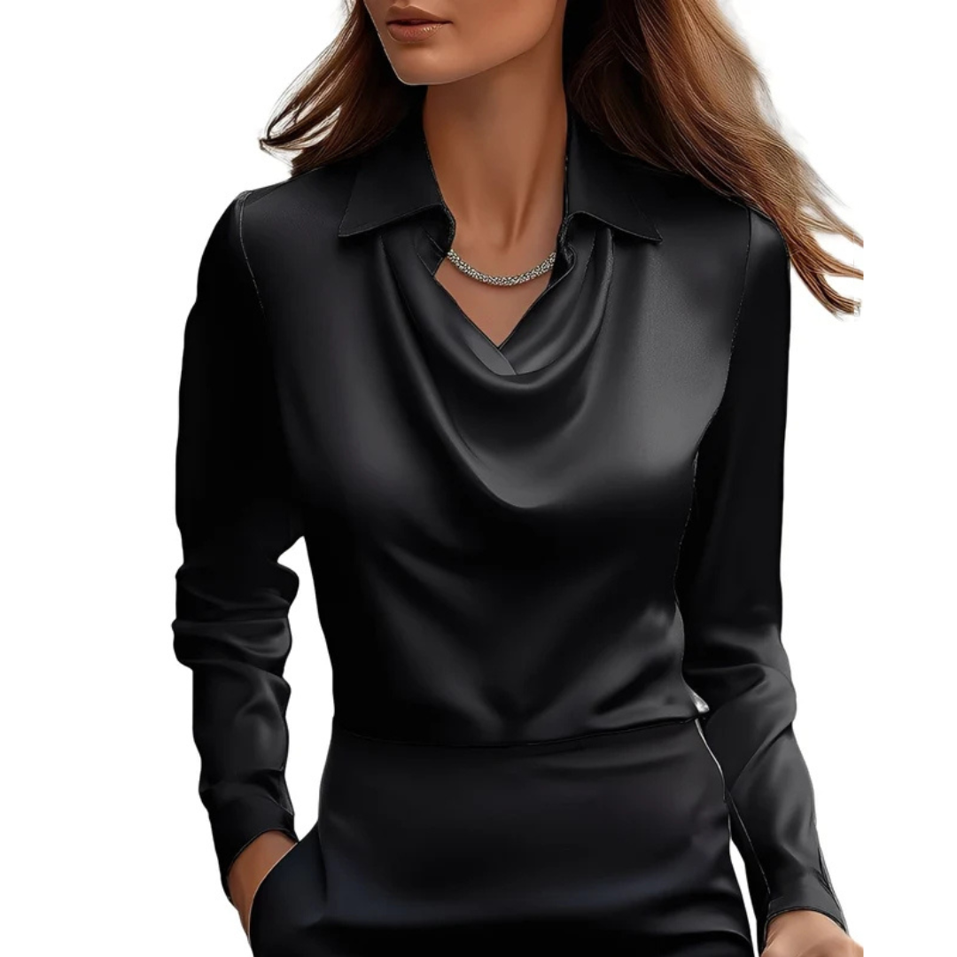 Dionne - Blusa de manga larga confortable