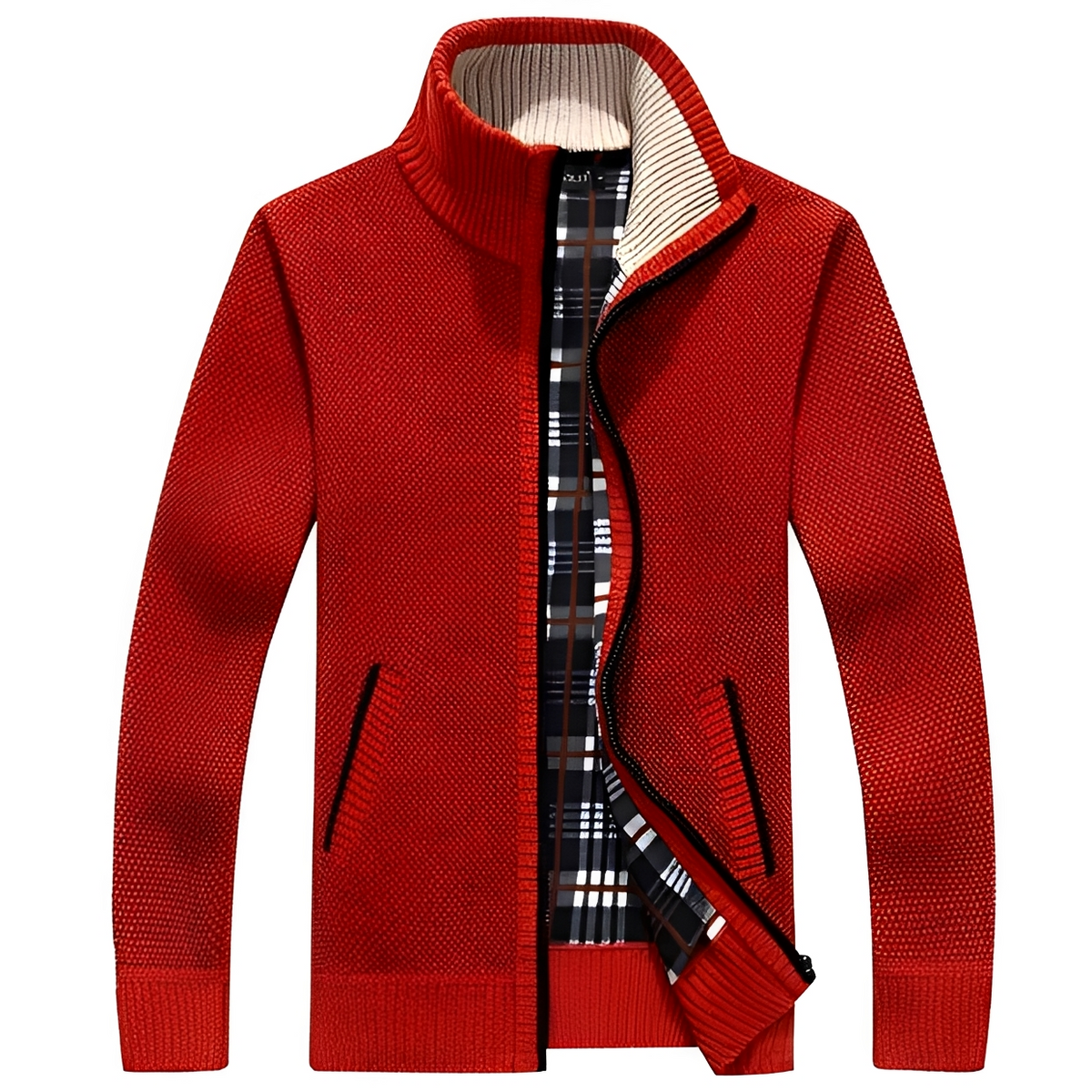 Iker - Chaqueta acogedora con cremallera