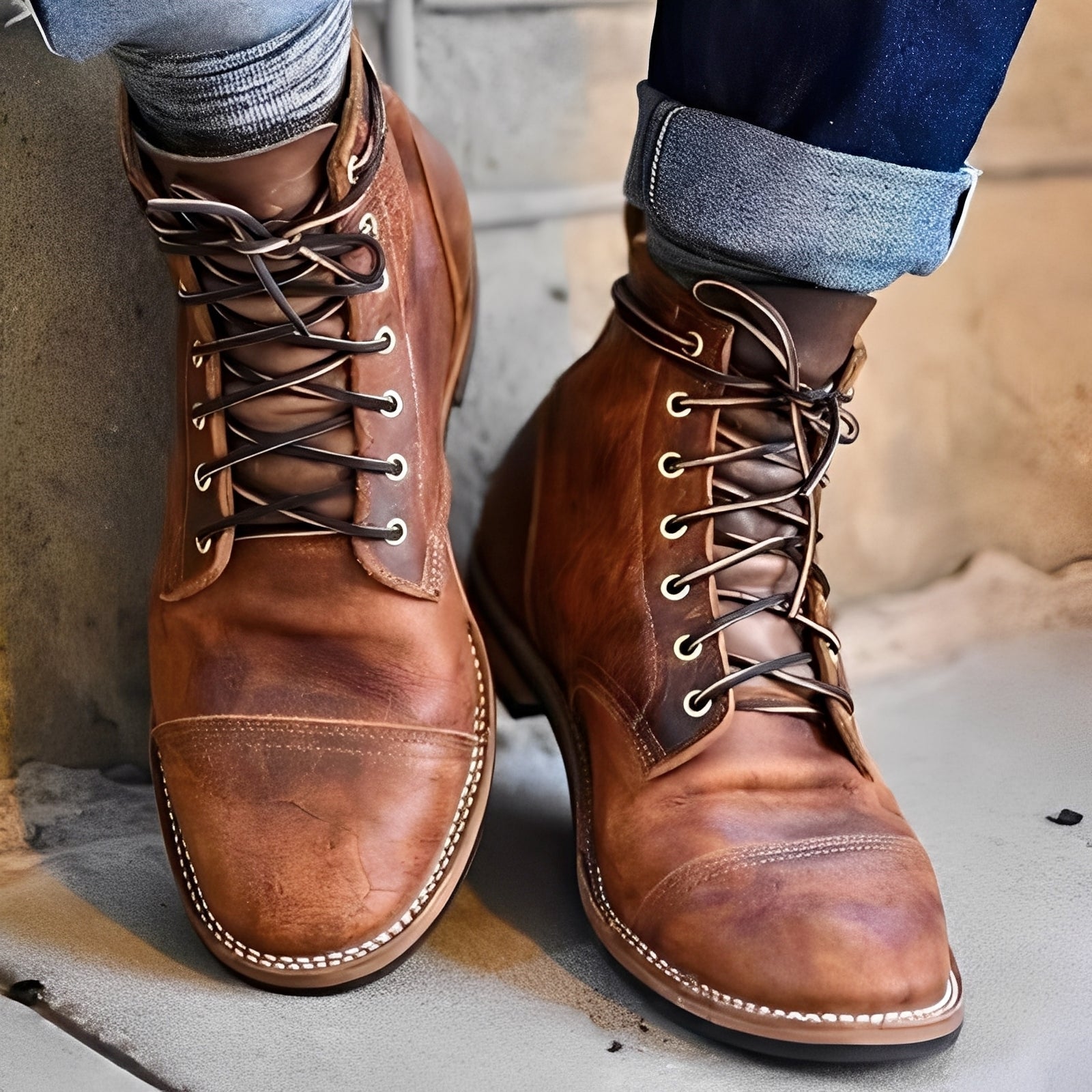 Garrick - Botas vintage robustas