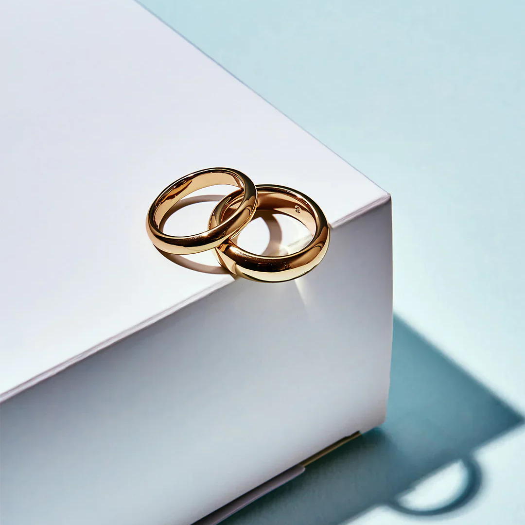Eloane – Anillo de acero inoxidable dorado