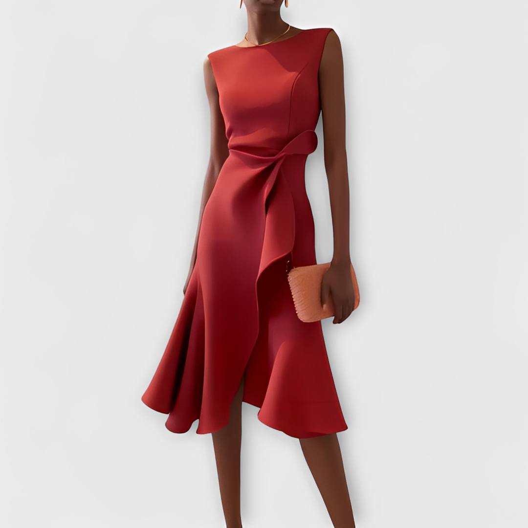 Ariane - Vestido midi sofisticado